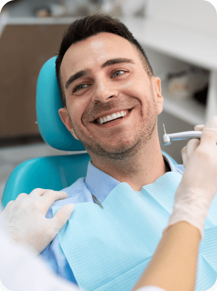 Smiling patient